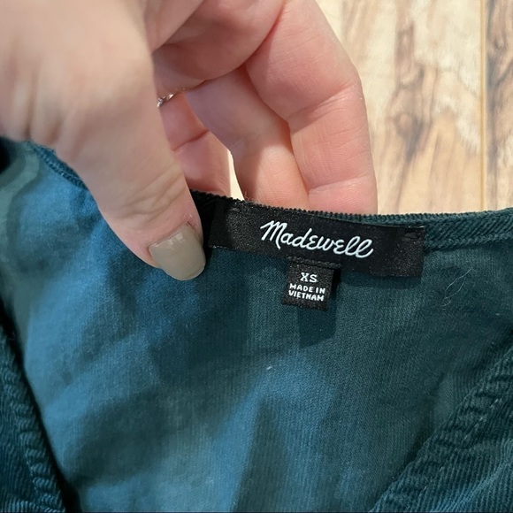 Madewell Corduroy Kinston Side-Button Wrap Top - Picture 11 of 14